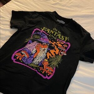 Fantasy Land Black Graphic Tee